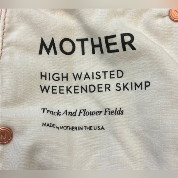Mother Women's High Waisted Weekender Skimp Track And Flower Fields Jeans - Picture 10 of 15